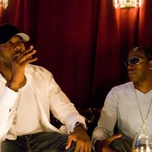 Wesley Snipes e Antoine Fuqua sul set del film Brooklyn's Finest