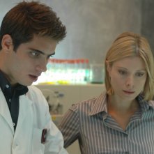 Euridice Axen e Marco Rossetti in una foto di scena di R.I.S. Roma