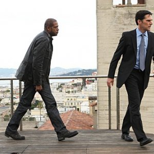 La guest star Forest Whitaker e Thomas Gibson nell'episodio The Fight di Criminal Minds