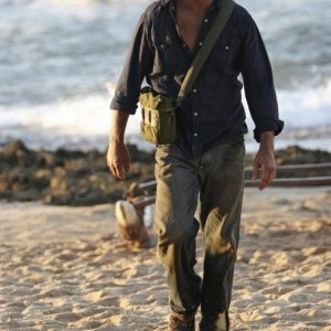 Josh Holloway in un momento dell'episodio Recon di Lost