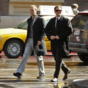 Sean Murray e Michael Weatherly nell'episodio Double Identity di Navy NCIS