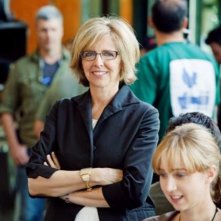 La regista Nancy Meyers sul set del suo film E' complicato