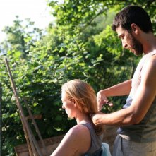 Tilda Swinton ed Edoardo Gabbriellini in un'immagine del film Io sono l'amore