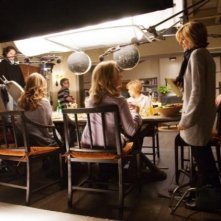Un'immagine dal set del film E' complicato, diretto da Nancy Meyers