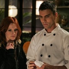 Ashlee Simpson-Wentz e Colin Egglesfield nell'episodio Oriole di Melrose Place