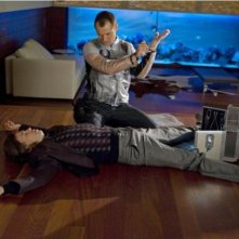 Jude Law in una scena del film Repo Men