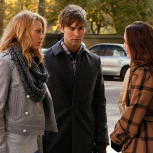 Serena (Blake Lively), Nate (Chace Crawford) e Blair (Leighton Meester) nell'episodio The Lady Vanished di Gossip Girl