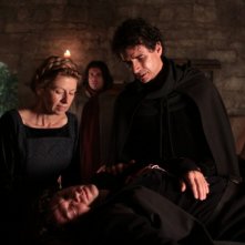 Amanda Sandrelli, Blas Roca-Rey e Alessio Boni in una scena del film Christine Cristina