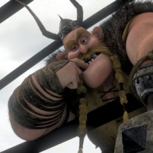 Gobber in una scena del film Dragon Trainer