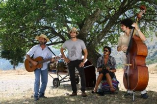 Rocco Papaleo, Paolo Briguglia, Alessandro Gassman e Max Gazzè nel film Basilicata Coast to Coast