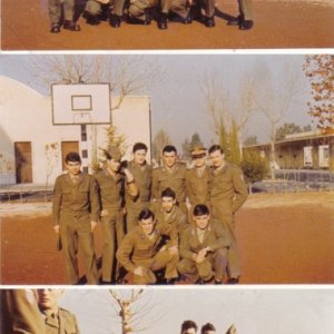 Tre immagini di Pino Donaggio durante il servizio militare. (per gentile concessione di Pierumberto Testa)