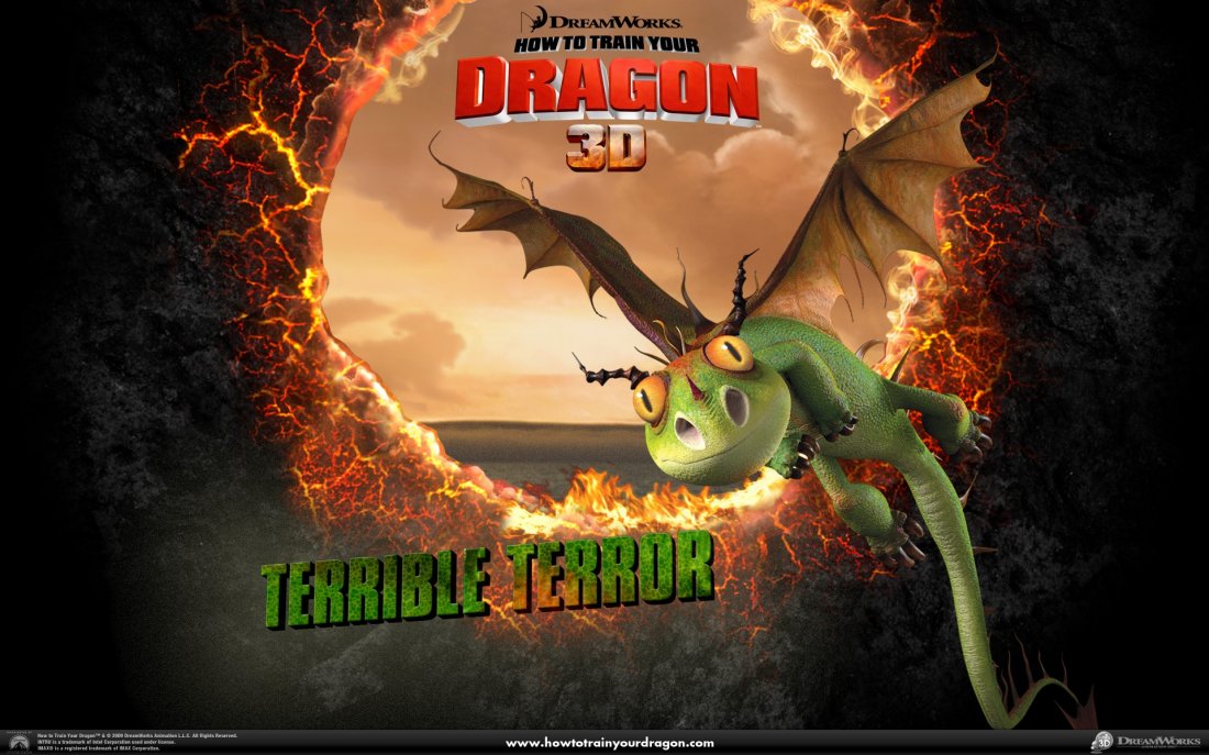 Un Wallpaper Ufficiale Del Drago Terribile Terrore Del Film Dragon Trainer 150869