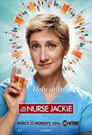 Un poster della stagione 2 di Nurse Jackie