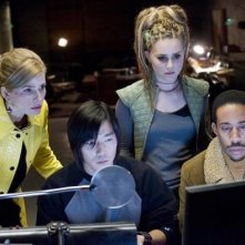 Kyra Sedgwick, Alison Lohman e Ludacris in una scena del film Gamer