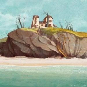 Un'immagine del paesaggio tra cielo e mare nel film Nat e il segreto di Eleonora