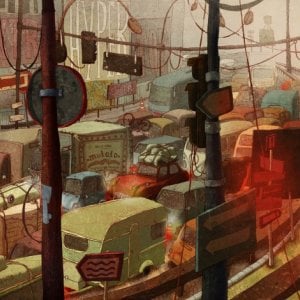 Una fantasiosa immagine generata dalla mente del protagonista di Nat e il segreto di Eleonora (Eleanor's Secret)