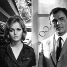 John Saxon e Letícia Román in una sequenza del film La ragazza che sapeva troppo