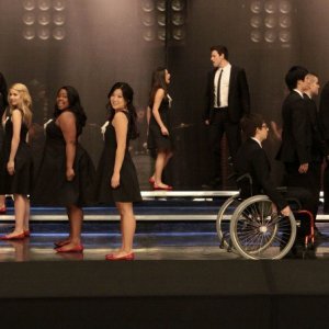 Un momento dell'episodio Hell-O di Glee
