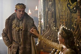 I Tudors: Tamzin Merchant e Jonathan Rhys Meyers nella premiere della stagione 4