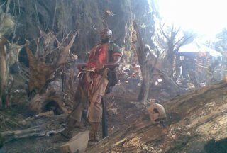 Un'immagine del set di Predators (2010)