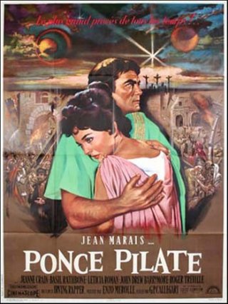 Locandina francese del film Ponzio Pilato