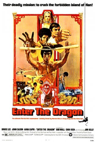 Locandina statunitense del film I tre dell'operazione drago (1973)