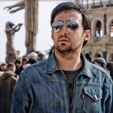 Il regista Alejandro Amenábar sul set del film Agora