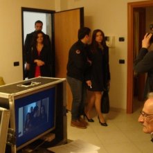 Marco Iannitello sul set di Sull'orlo del precipizio