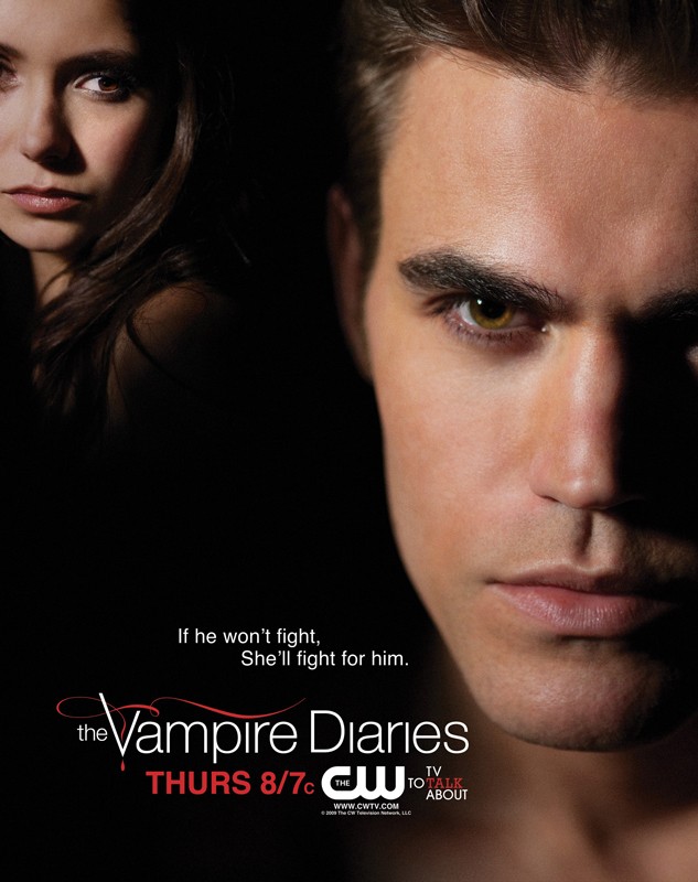 Un Nuovo Poster Rilasciato Dalla Cw Per La Stagione 1 Di Vampire Diaries Con Paul Wesley E Nina Dobrev 152266