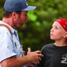 Jeffrey Johnson e il piccolo Tanner Maguire in un'immagine del film Letters to God