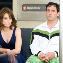 Tina Fey e Steve Carell in un'immagine del film Notte folle a Manhattan