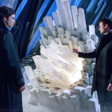 The Blur (Tom Welling) e Zod (Callum Blue) in un momento dell'episodio Upgrade di Smallville