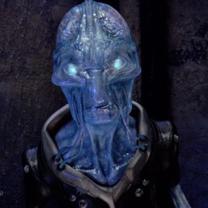 Un alieno in una sequenza dell'episodio Space di Stargate Universe