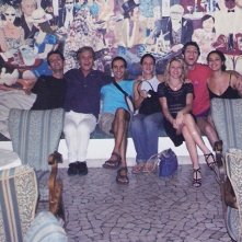 Antonio Orfanò con il cast di 'Upupa My Dream is My Rebel King': Giulio Fazio, Benedetto Sicca, Lorenza Caroleo, Cristina Sarasso, Andrea Fugaro, Elisabetta Becattini