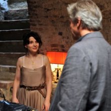 Juliette Binoche e William Shimell in una scena del film Copia conforme