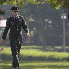 Ben Foster in una sequenza del film The Messenger