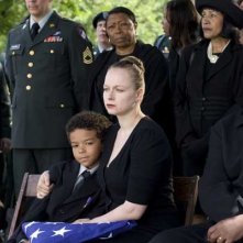 Samantha Morton in una scena del film The Messenger