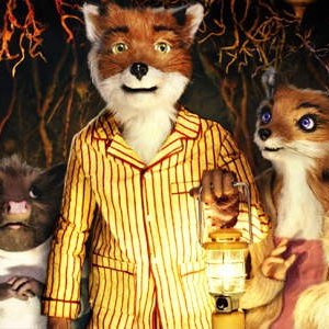 Un'immagine dei simpatici protagonisti del film d'animazione Fantastic Mr. Fox