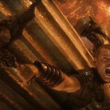 Una scena d'azione del film Scontro tra titani 3D con Sam Worthington