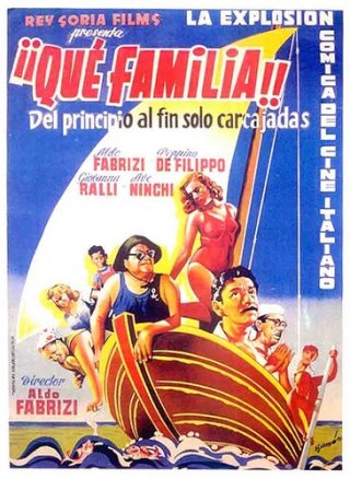Locandina spagnola del film La famiglia Passaguai (1951)