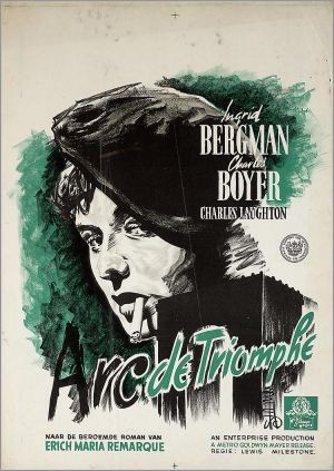 Locandina del film Arco di trionfo ( 1948 )