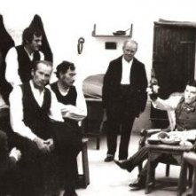 Antonio Orfanò con Tony Musante in sul set di Alle Origini della Mafia