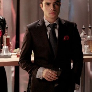 Chuck Bass (Ed Westwick) in un momento dell'episodio Dr. Strangeloved di Gossip Girl