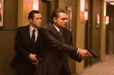 Un'immagine di Leonardo DiCaprio e Joseph Gordon-Levitt in Inception