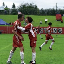 Duke (Channing Tatum) discute con 'Sebastian' (Amanda Bynes) durante la partita nel film She's the Man