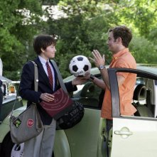 'Sebastian' (Amanda Bynes) e Paul (Jonathan Sadowski) nel laboratorio di chimica nel film She's the Man