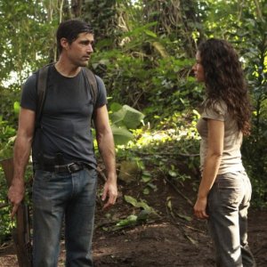 Evangeline Lilly e Matthew Fox nell'episodio The Cadidate di Lost