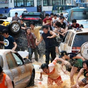 Un'immagine del film catastrofico Haeundae