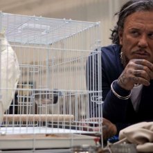 Un'immagine del terribile Whiplash (Mickey Rourke) dal film Iron Man 2