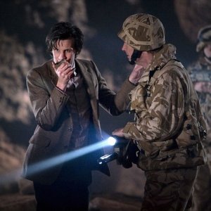 Doctor Who: Matt Smith in una scena dell'episodio The Time of Angels